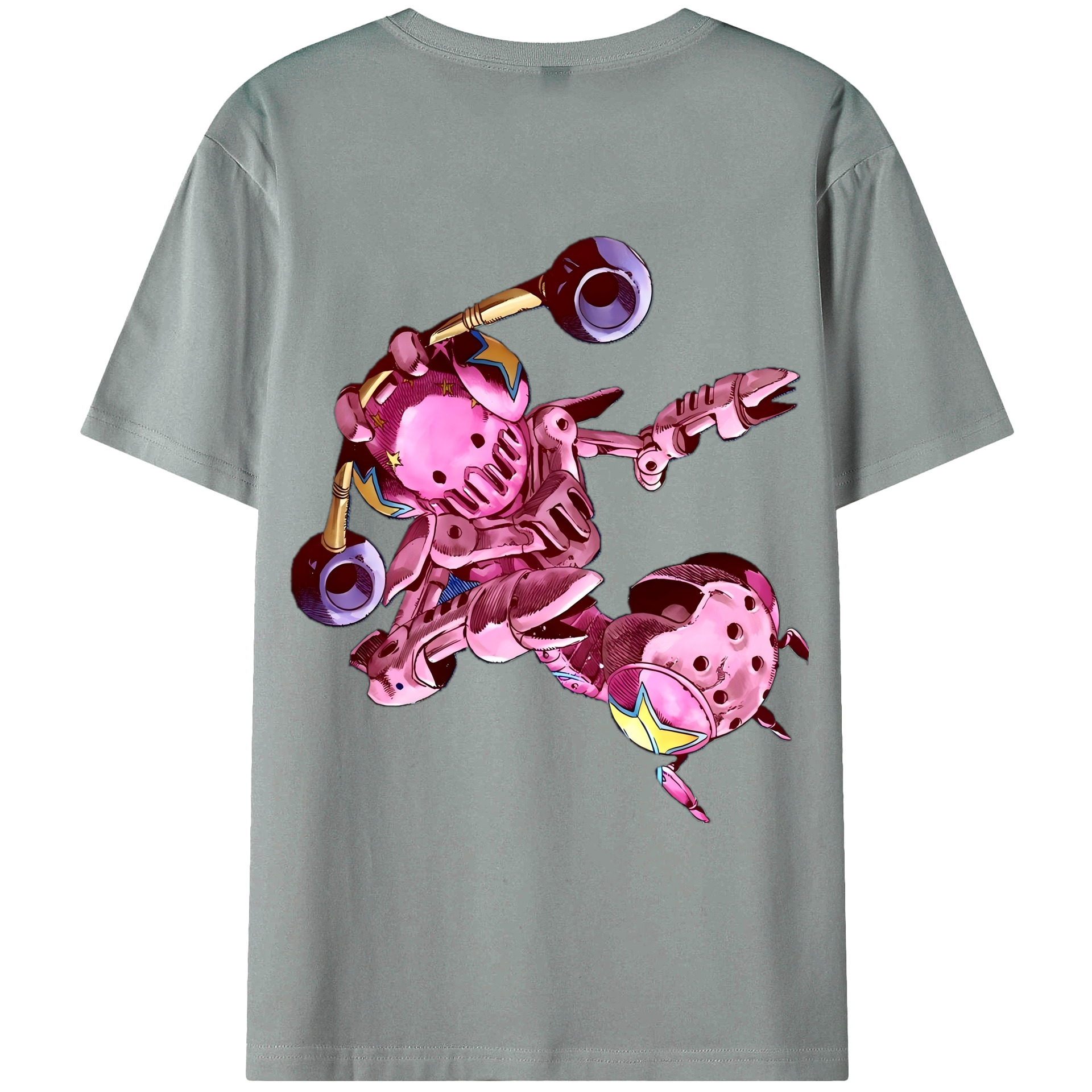 （画像用） ジョジョの奇妙な冒険 ジョナサン?ジョースター JoJo's Bizarre Adventure Jonathan Joestar 綿100％ メンズ半袖Tシャツ（バックプリント） 通気性